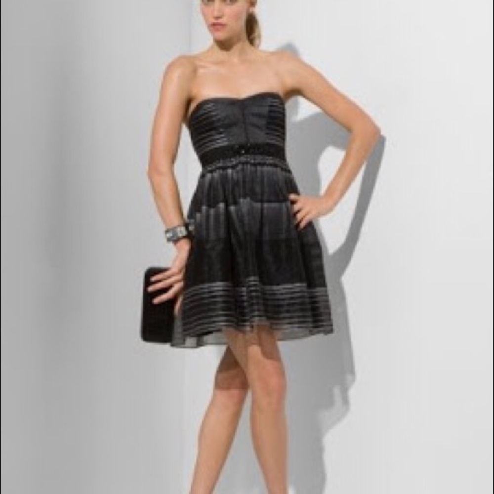 Bcbg Maxazria cocktail strapless dress
